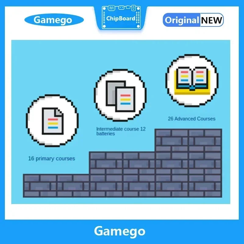 GameGo programmable Game Console Portable Handheld Game Console Kid's Primary Secondary School Programming Toy Teaching Aids