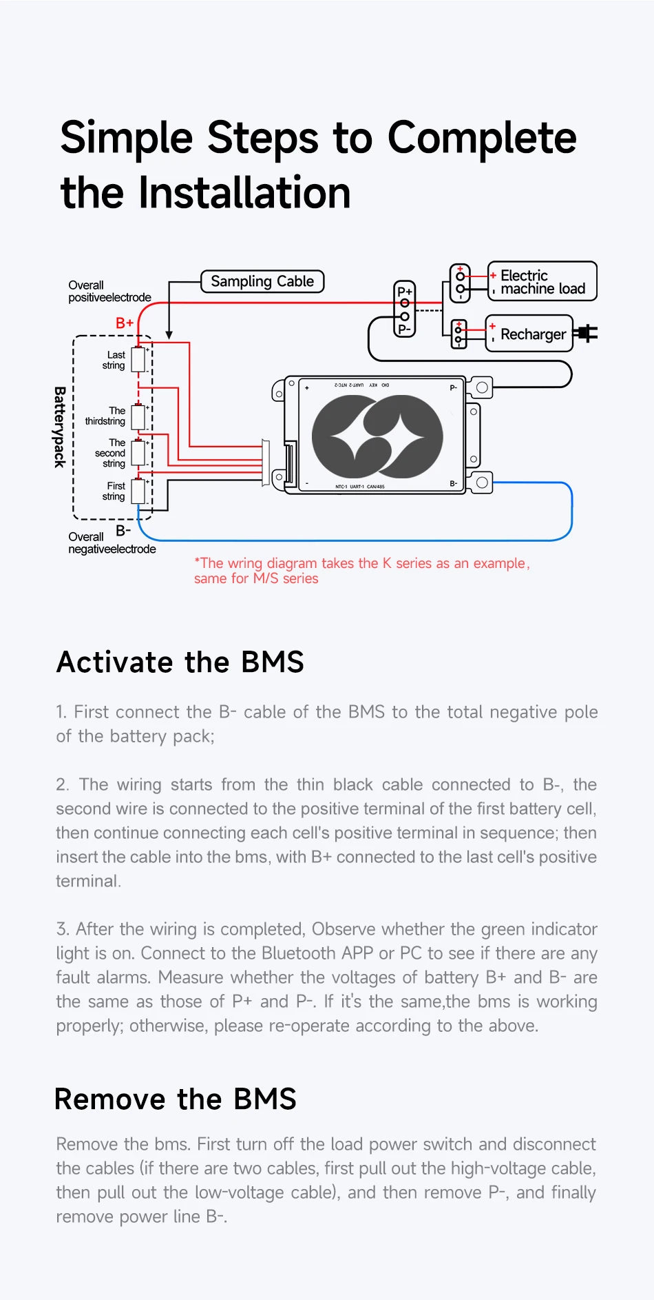 Daly Smart BMS 4S Lifepo4 12V 100A 3S 8S 24V 40A 60A 150A 16S 48V 200A 250A BMS with CANBUS RS485 Li-ion 3.7V 3.2V Battery BMS