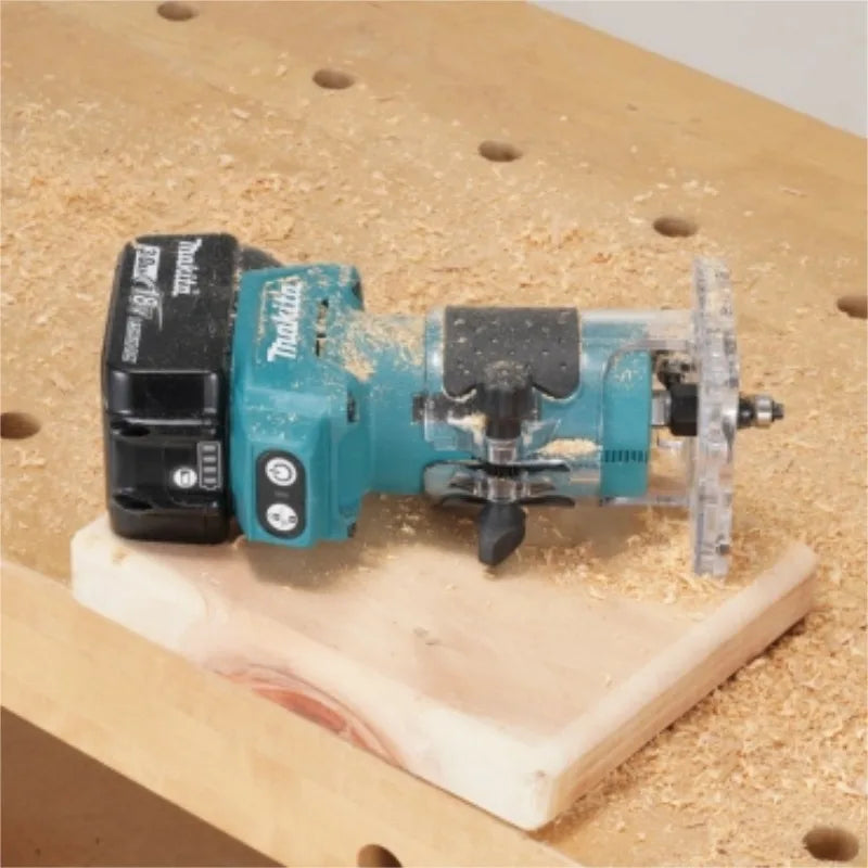 Makita DRT52 Cordless Woodworking Trimmer 18V Slotting Multi-function Electric Wood Milling Woodworking Trimmer 18V Battery