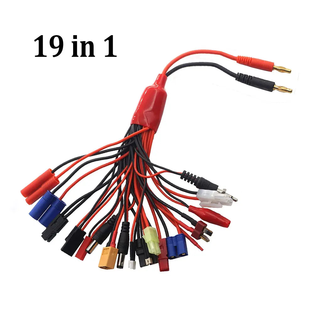 Multifunction Balance Charging 19IN1/8IN1 19 in 1/8 in 1 Cable Adapter XT60 EC3 EC5 HXT TAMIYAS for IMAX B6 B6AC Charger