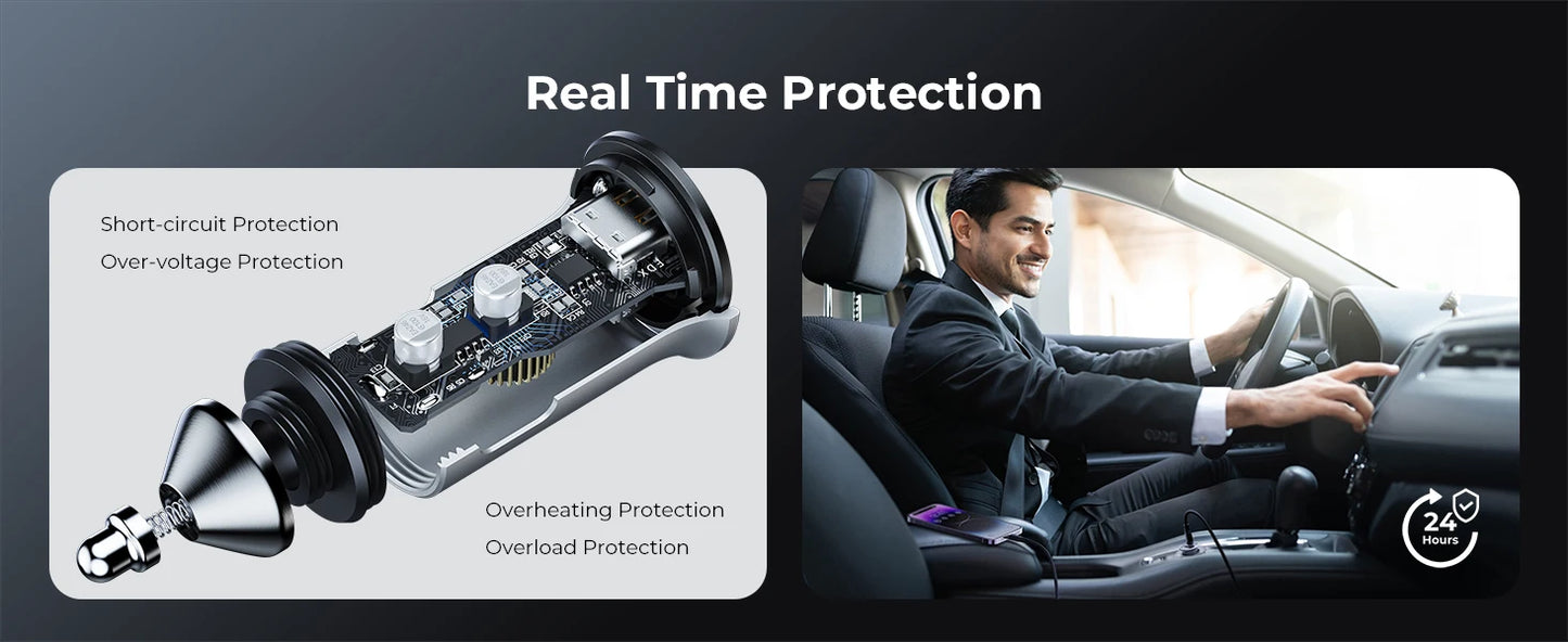 VOLTME 30W PD USB C Car Charger Fast Charging Type C Car Charger super charge cars USB Charger For iPhone 15 14 13 Pro Max